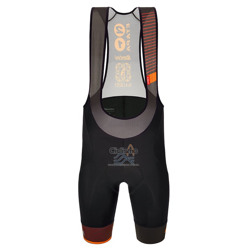 Vuelta Espana Ropa Ciclismo Culotte Corto 2022 Hombre Mangas Cortas Negro Rojo